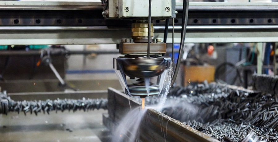 corte agua a presion en palma